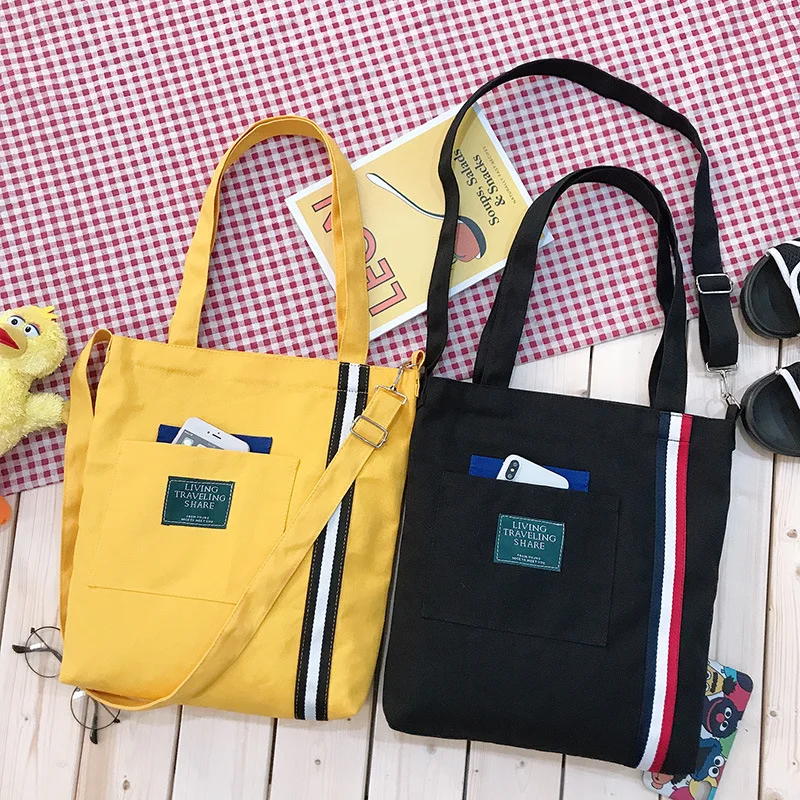 

Manufacturers Wholesale New Style Origional Korean-style Shoulder Canvas Bag Origional Deconstructable Strap Literature And Art