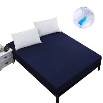 

13 Color Mattress Protector 100% Waterproof Mattress Cover Bed Fitted Sheet With Elastic Anti Mite Mattress Protector Pad Topper