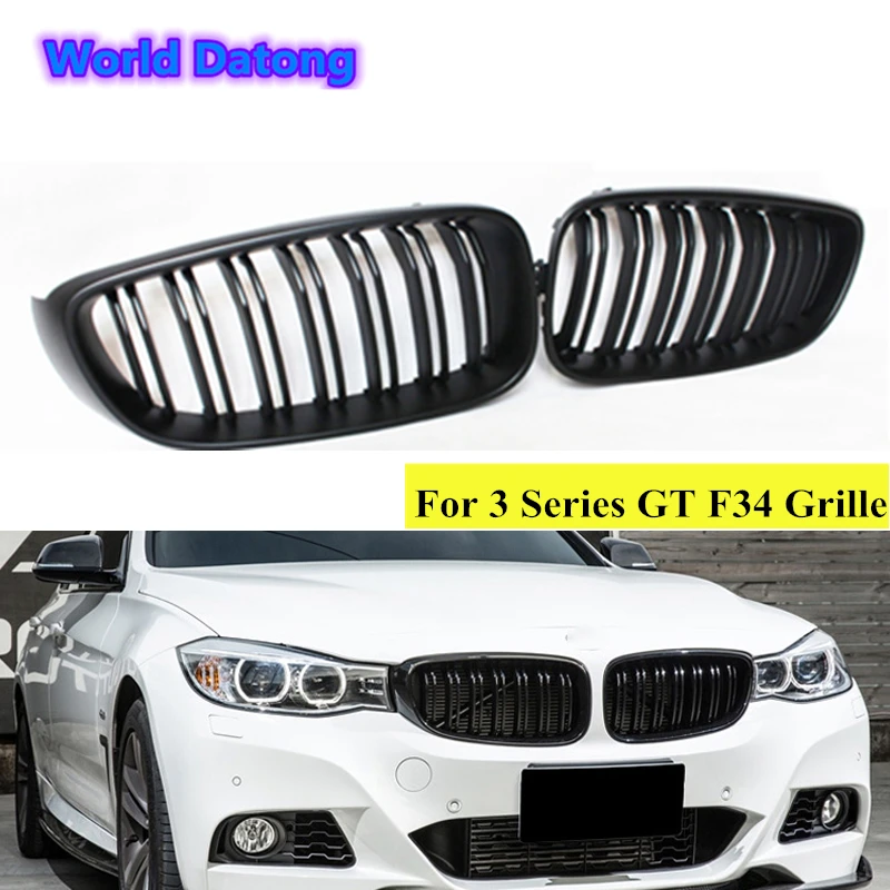 F34 двойной планка переднего бампера гриль для BMW 3 серии GT решетка сетки 5 двери GT320i