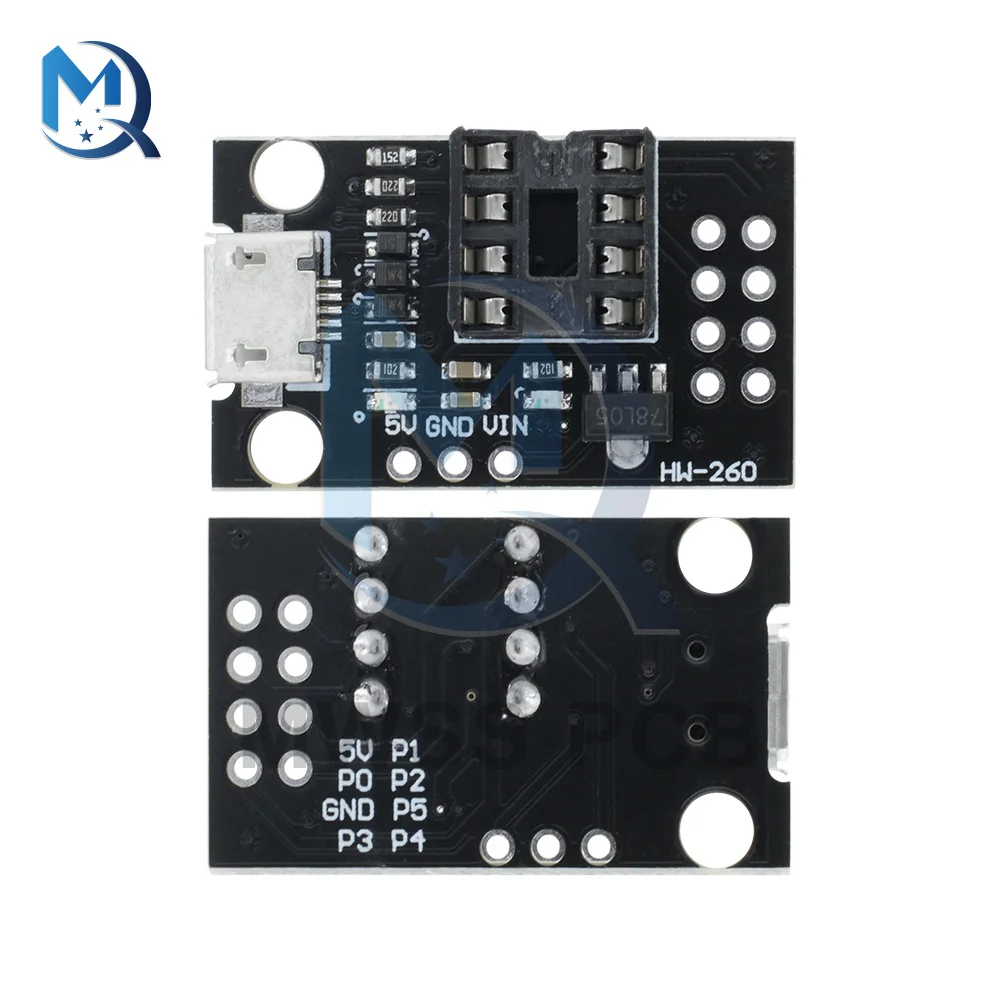 Программируемая Подключаемая макетная плата ATTINY 13A /25/45/ ATTINY85 микроредактор