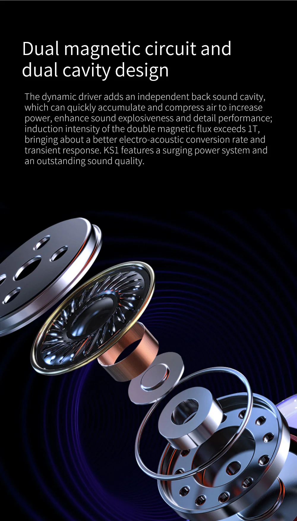 KBEAR KS1 Super Bass IEM Earphone - Unique Gadget BD