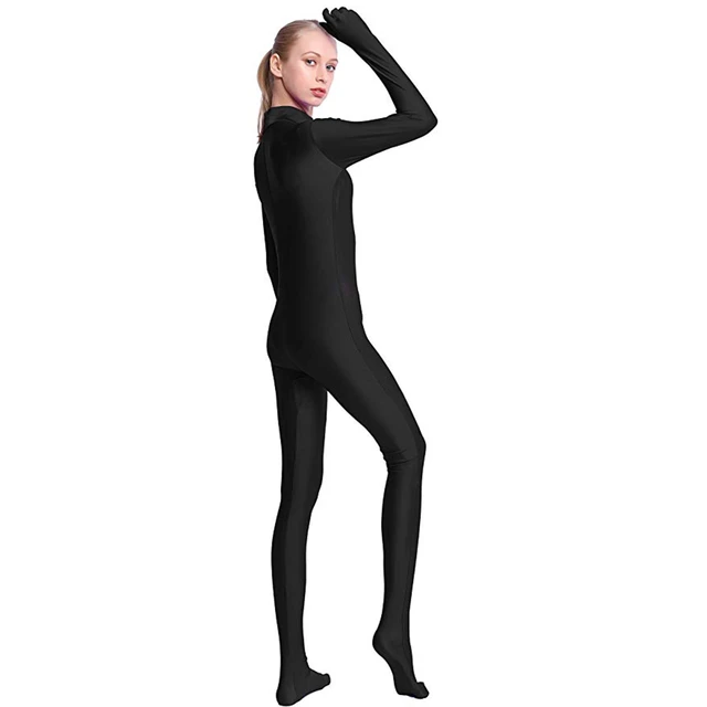 Womens Costume Without Hood Spandex Zentai Unitard Body Suit