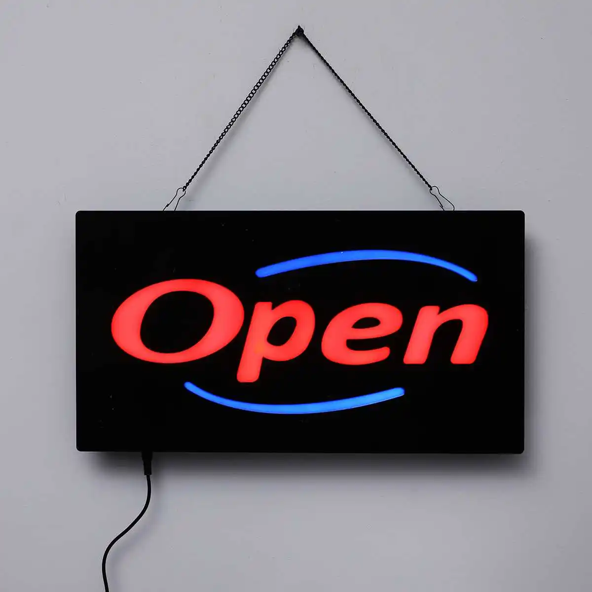 

110-240V Open LED Neon Sign Light Board Hanging Bar Pub Party Door Display Lamp Advertising Commercial Lighting Shop Decor