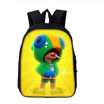 

New Children School Bags Game Stars Leon Schoolbag Boys Backpack Game Printing Book Bag Backpack 16 inch