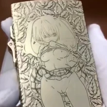 WZH смотреть видео листья девушка 7,6*4,8*1,6 см 400g 593S Броня Shieldr латунная лазерная гравировка керосиновая зажигалка