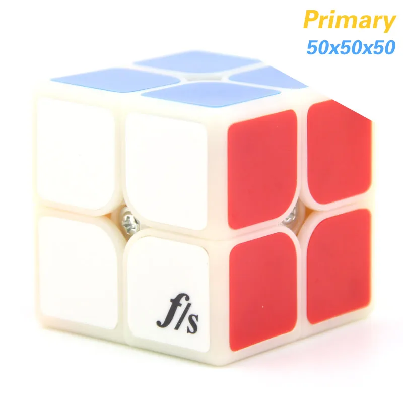 50mm-Primary Fangshi F/S Funs Lim LimCube ShiShuang 2x2x2 волшебный куб 2х2 скоростная головоломка антистресс Развивающие игрушки для детей - Цвет: 50mm-Primary
