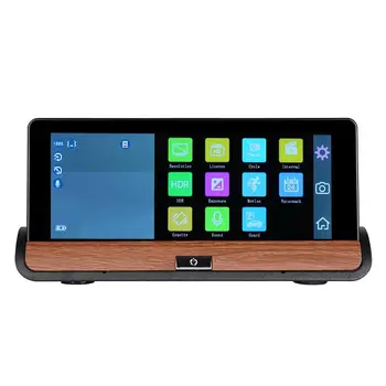 

7 Inch Center Console Driving Recorder Front And Rear Wide Angle Double Lens Video Gravity Sensing Automatic Recorder