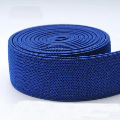 blue 2 см Ширина 1 м красочные высокие нейлоновые эластичные банданы одежда и брюки сумки домашний текстиль Швейные принадлежности cделай сам - Цвет: blue