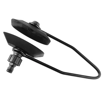 

Durable Rectangular Outboard Single Feed Rubber Engine Motor Flusher Marine Boat Yacht Ear Muffs Water Black Universal