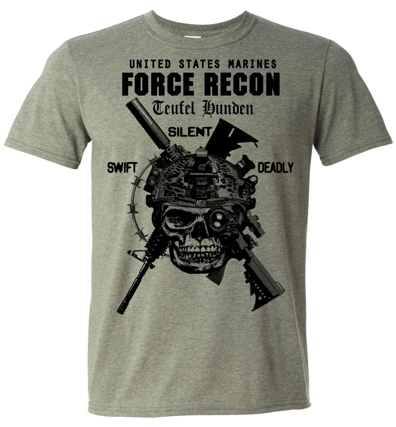 Футболка корпуса морской пехоты США морские военные лунки Semper faithis Devil Dog военная