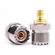 2 шт. SMA-UHF RF коаксиальный адаптер SMA женский SO239 женский UHF гнездо SO-239 антенный кабель Разъем для BAOFENG UV-5R серии радио