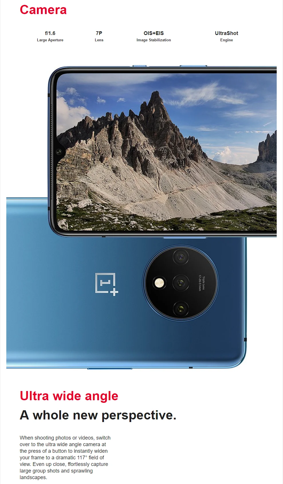 Глобальная ПЗУ Oneplus 7T Snapdrago 855 Plus Dual SIM 8 Гб ram 128 ГБ/256 ГБ rom UFS 3,0 48MP OIS 90 Гц экран Play Store OTA Oneplus7T