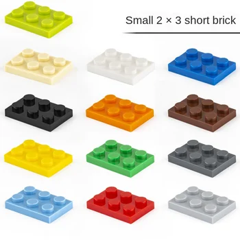

Moc Tiles Plate 2x3 3021 Short Piece DIY Enlighten Basics Classic Building Blocks Bricks Compatible with Assembles Particles