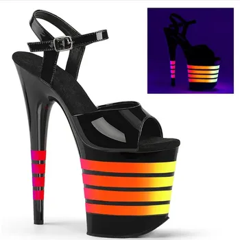 

BBZAI New pattern Superior quality shoes woman 20CM SummerBig size shoes Thin Heels Fashion Show Comfortable 34-45 46