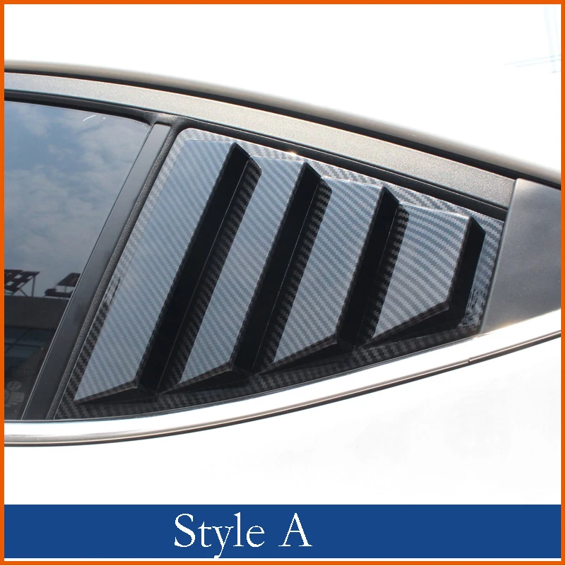 

Para Hyundai Elantra Avante 2016 2017 2018 Sedan ABS puerta trasera persianas rejilla de marco de ventana de cubierta de La etiq
