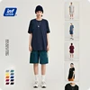 INFLATION 2022 Summer New T-Shirt Men 100% Cotton Solid Color Casual t shirt Basics O-neck Loose Fit Plus Size Male Tee 1000S20 ► Photo 2/6