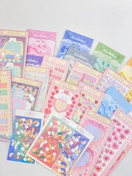 SKYSONIC New Arrival BOBO 11pcs/8pcs/9pc Silk Full Set Series Decorative Stickers Kpop Idol Card Album Sticker Korean Stationery