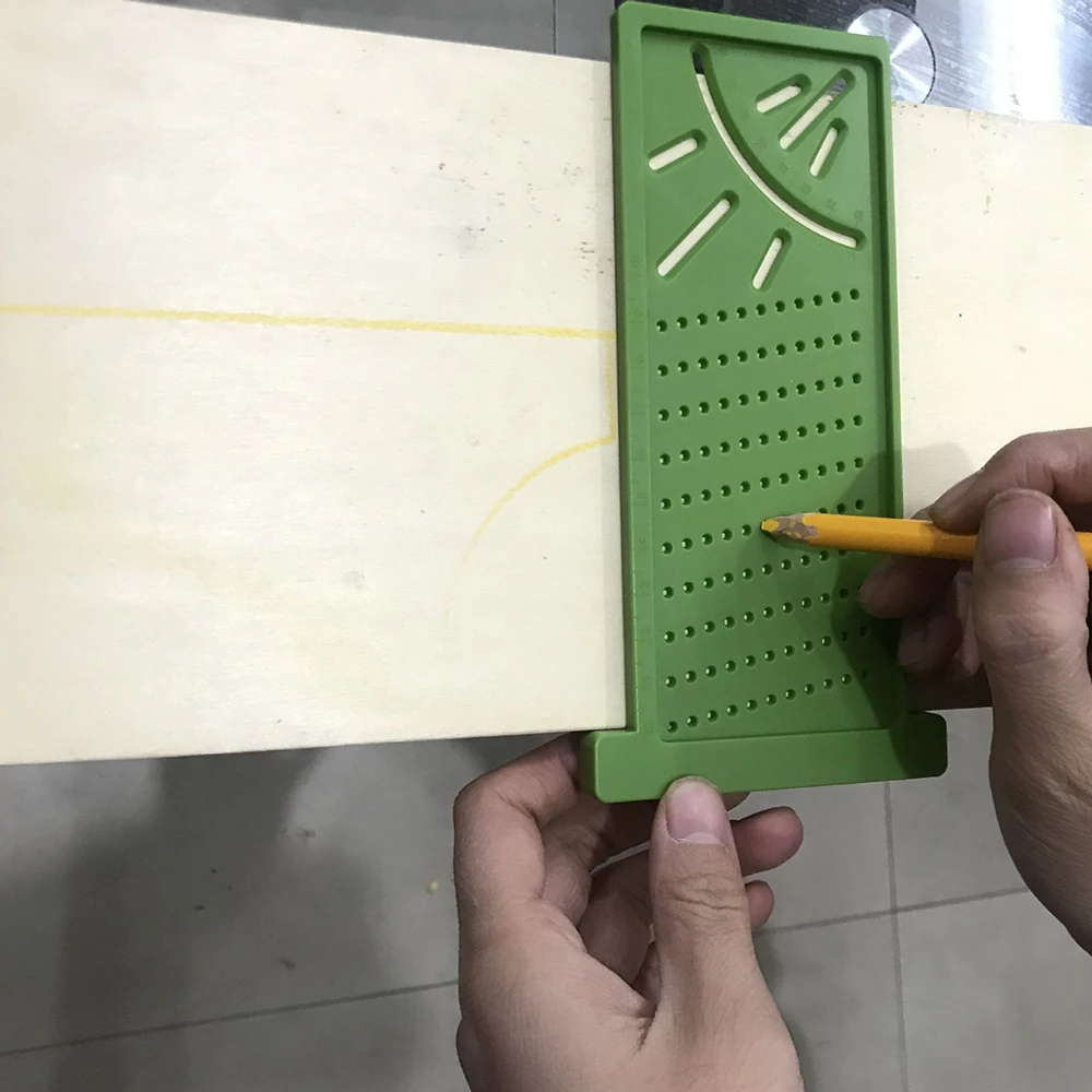 Практичная деревообрабатывающая линейка ABS игрушка Черная прочная Студенческая многофункциональная линейка прочный угол измерения Металлообработка