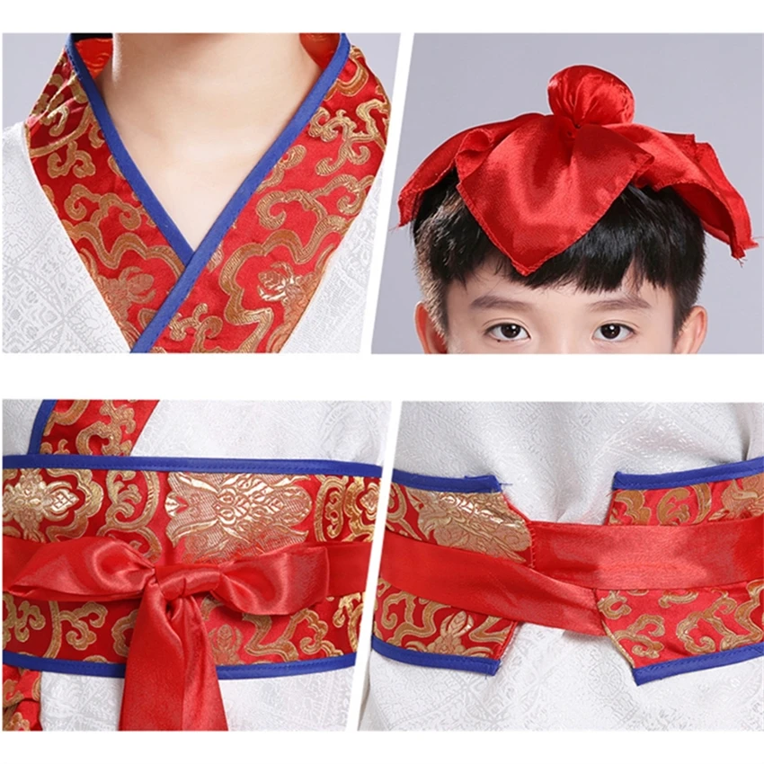 Китайский Hanfu платье Чонсам для девочек, китайское платье школьная Униформа детская традиционной культурой страны, новогодние костюмы для детей, Костюмы