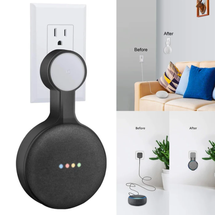 Настенный держатель компактный дизайн AC Outlet Mount для Google Home Mini Voice Assistant ING-SHIPPING