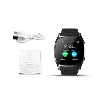 

2018 T8 Bluetooth Smart Watch, With Camera, Music Player, Sports Smartwatch, Support 2G SIM Card TF Card, For Android For IOS