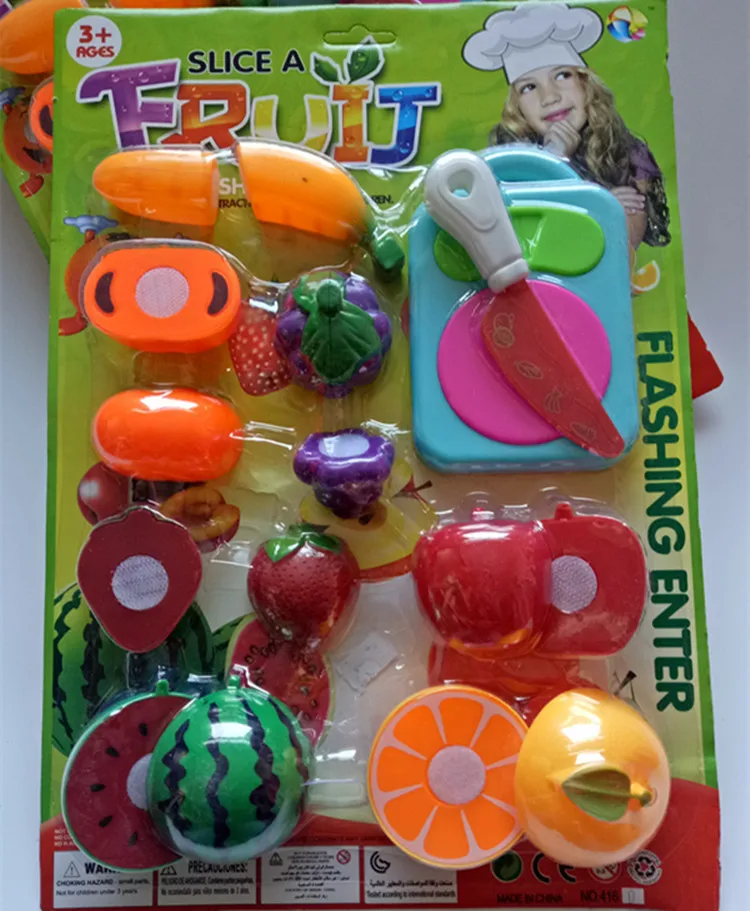 

Play House Toys Fruit Cutter Set Slicer Play House Environmentally Friendly Plastic Puzzle Toy