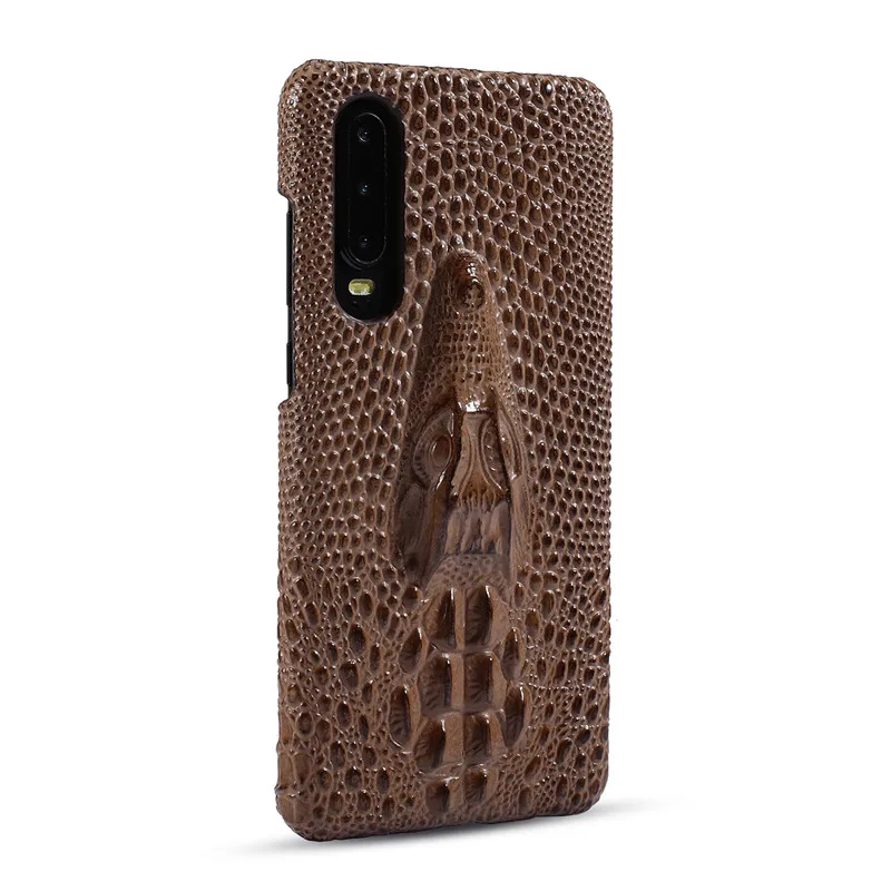 BestNull для Hua Wei P30 чехол из натуральной кожи воловья кожа 3D кран задняя крышка чехол для huawei P30 Pro смартфон - Цвет: p30 Brown