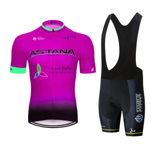 Nieuwe negro equipo ASTANA pro Ciclismo джерси 9D гелевая накладка fiet pantalones cortos conjunto mannen Ropa Ciclismo fietsen Mail - Color: 10