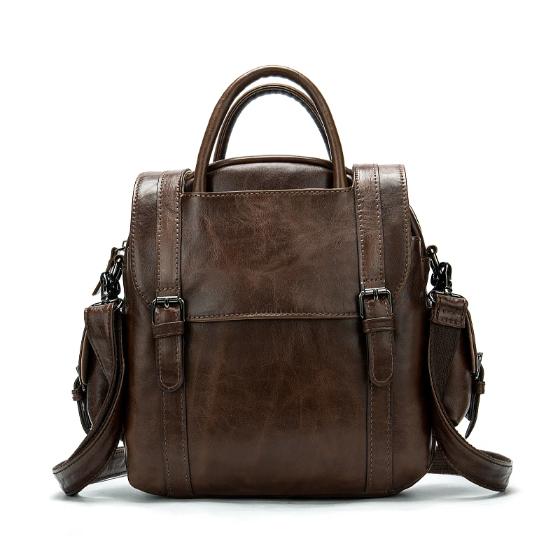 

New Multi-functional Women's Backpack Retro First Layer Cattlehide Leather Fashion Backpack For Women Free Shipping