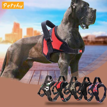

Petshy Breathable Collar for Dogs Leash Harness Medium Large Dog Chest Harness Outdoor Pet Exercise Rope Belt Dog Accessories