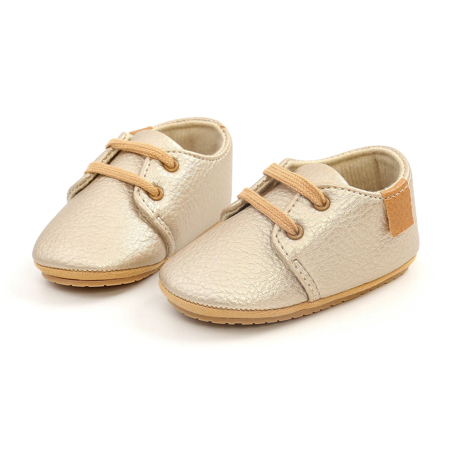 New Baby Shoes Retro Leather Boy Girl Shoes Multicolor Toddler Rubber Sole Anti-slip First Walkers Infant Newborn Moccasins