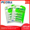 8 pièces/2 carte PKCELL AA batterie Rechargeable AA NiMH 1.2V 2200mAh Ni-MH 2A batterie pré-chargée faible autodécharge aa piles ► Photo 1/6