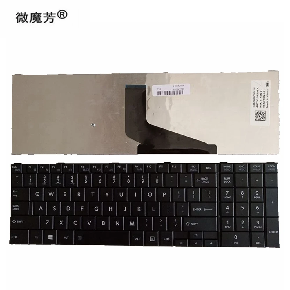 Новая клавиатура для Toshiba Satellite Pro A50-A серия английская клавиатура для ноутбука США