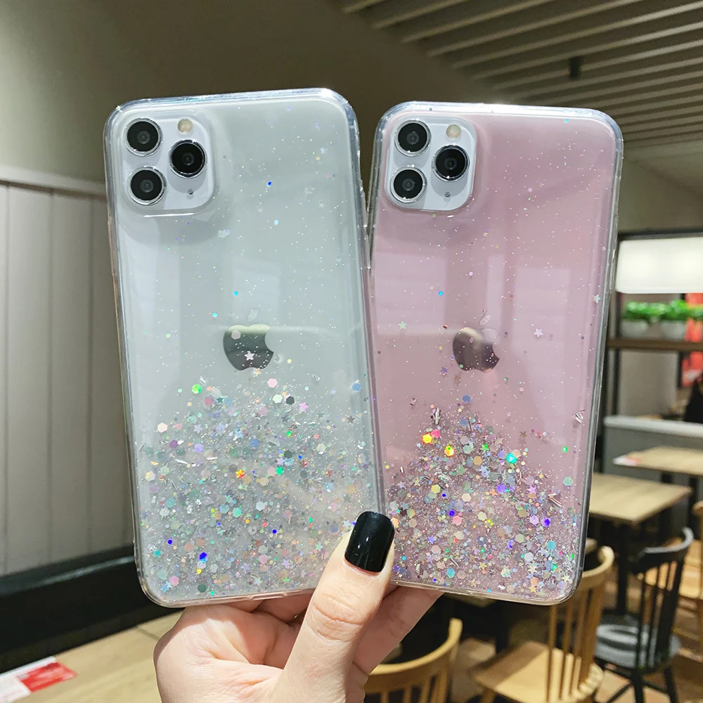 Для iphone 11proMax чехол прозрачный клей Гипсофилы мягкий чехол для Apple 6 6plus 7 7plus 8 8plus X XR Xsmax чехол для телефона