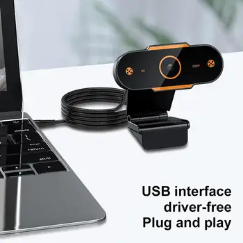 

1080P 720p 480p HD Webcam with Mic Rotatable PC Desktop Web Camera Cam Mini Computer WebCamera Cam Video Recording Work