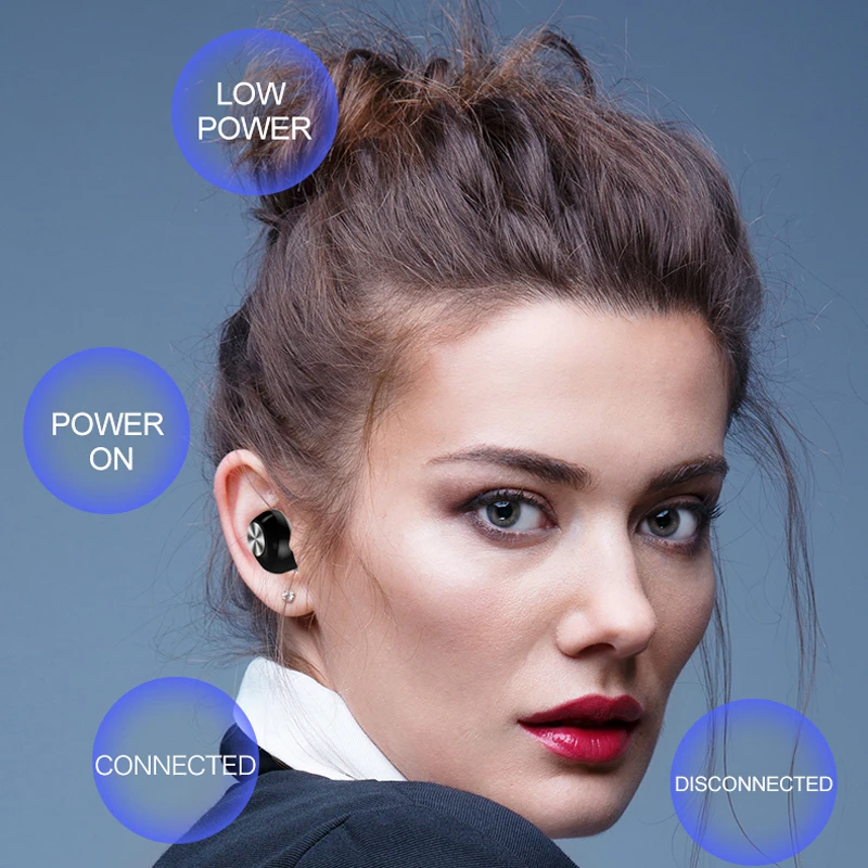 TWS Bluetooth 5,0 настоящие беспроводные наушники 6D стерео звук X28 мини спортивные наушники с двойным шумоподавлением Водонепроницаемая гарнитура