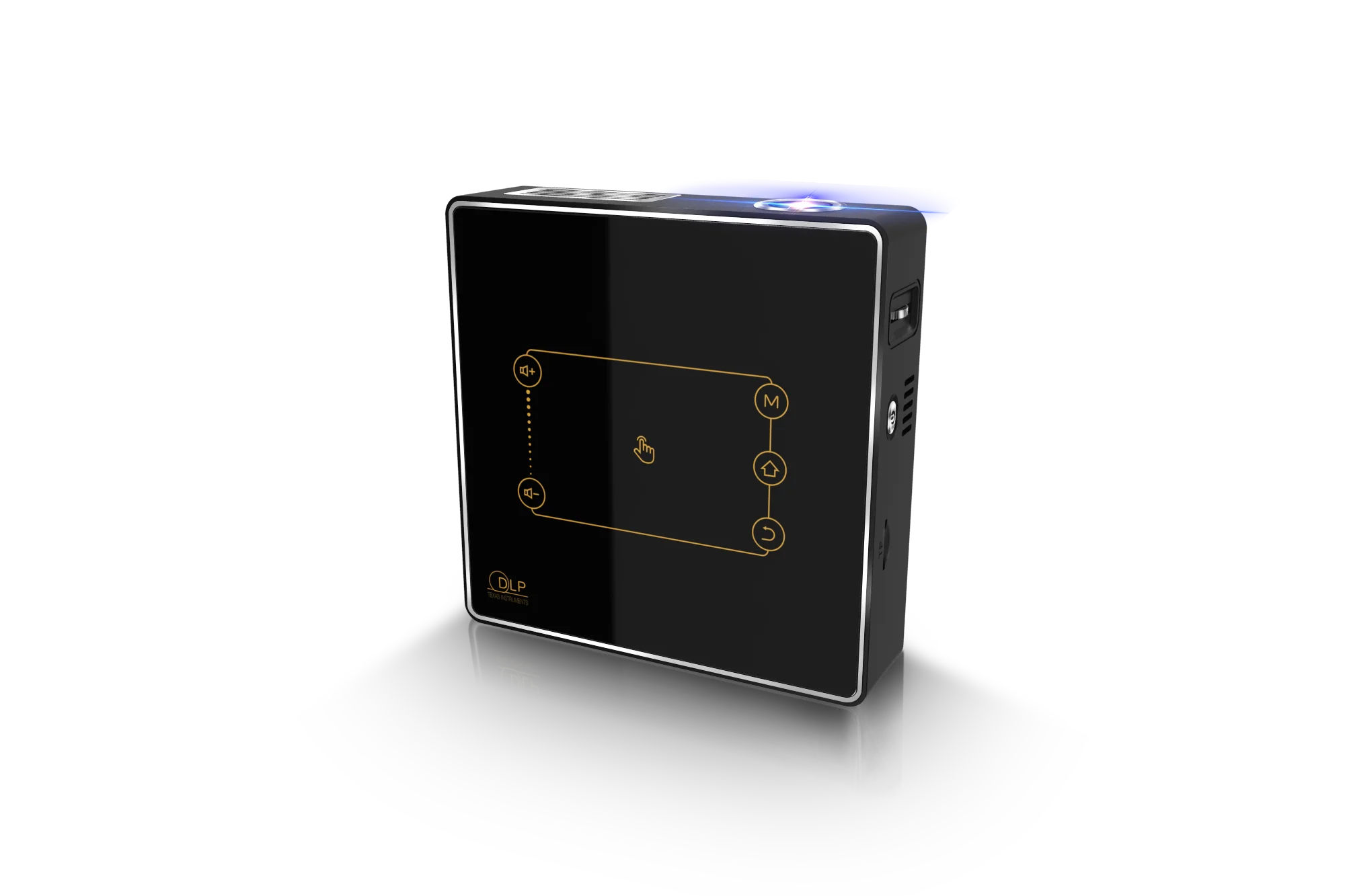 CSQ C9PlusX смарт-проектор 2,4G/5G wifi 1 ГБ ОЗУ 16 Гб ПЗУ Android 7,1 BT4.0 портативный проектор 5000 мАч сверхдолгая выносливость