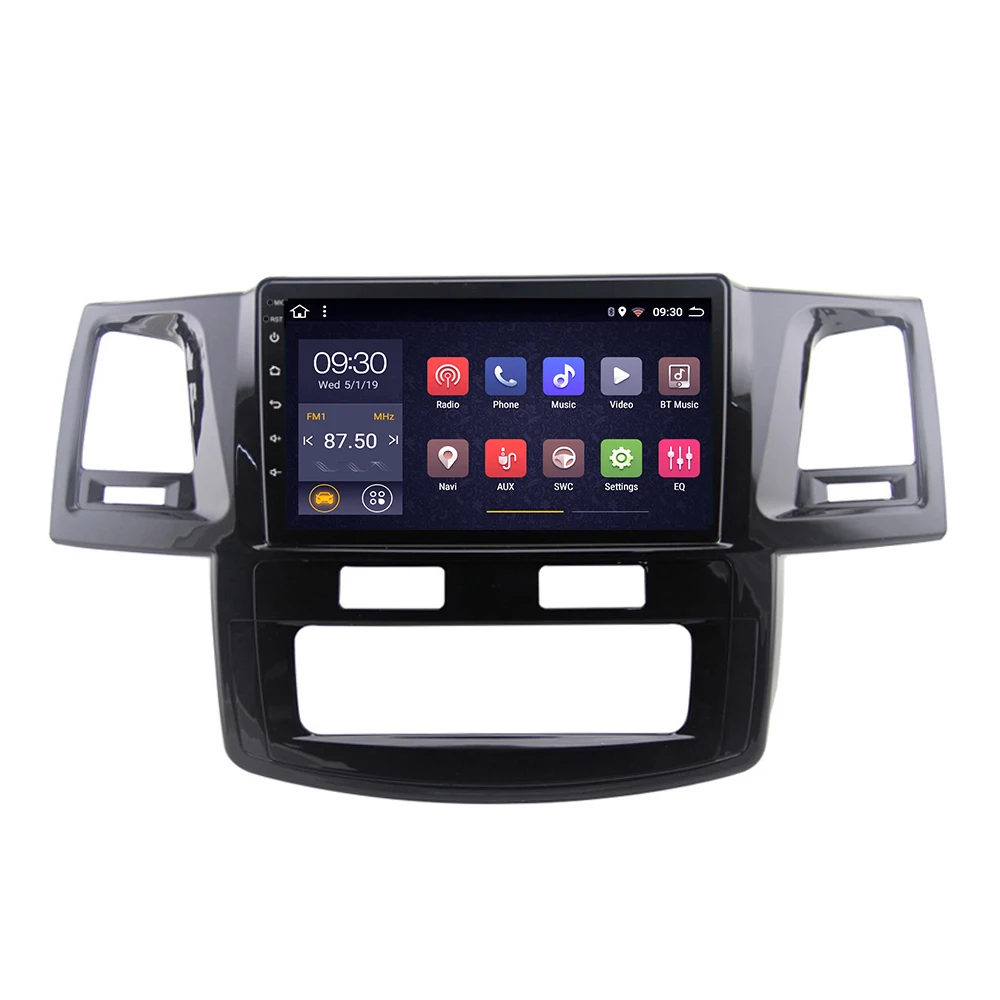 4 core 2G 32G Автомобильный радиоприемник для Тойота Королла Hilux 2007- Android 8,1 HD Сенсорный экран 9 дюймов с Bluetooth с поддержкой USB SWC заднего вида cam - Цвет: 4 core 2G 32G