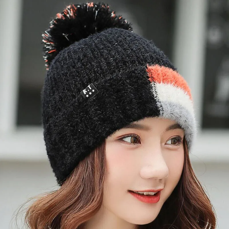 SUOGRY модная зимняя шапка Skullies Beanies зимняя теплая шапка с помпоном женская вязаная шапка s женская уличная теплая шапка для отдыха