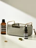 Home And Bathroom Organizer PU Leather Cosmetic Organizer Storage Box Makeup Brush Holder Sundries Basket Lipstick Organizer 3