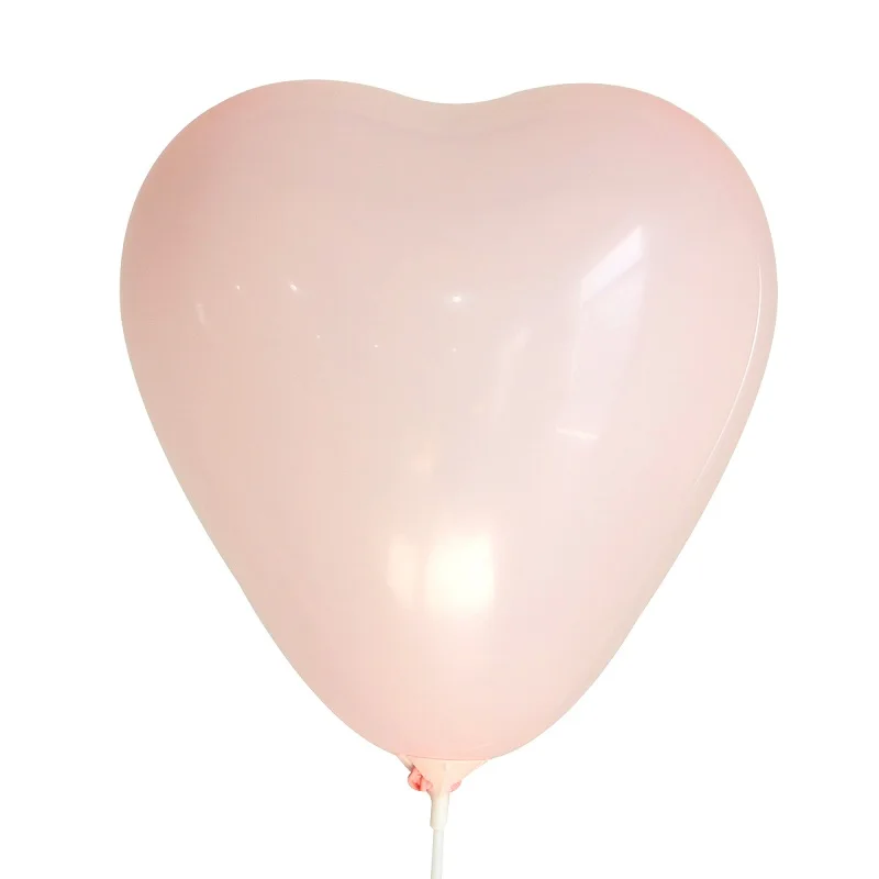 light pink Воздушные шары с сердцем 100 шт 2,2 г 10 дюймов Макарон Сердце латексные воздушные шары Свадьба День Рождения украшения дети Надувной гелий - Цвет: light pink