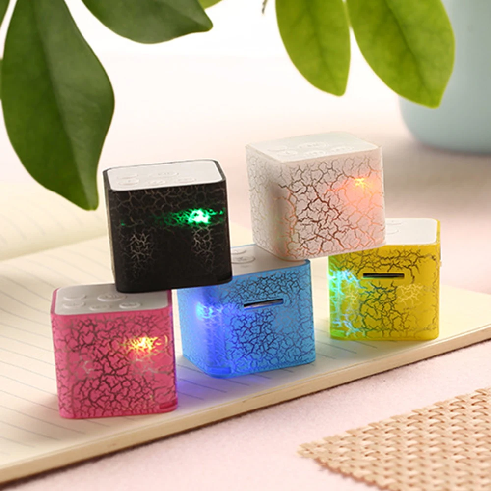 

Portable Speaker Mini LED Music Audio TF USB FM Stereo Sound Speaker