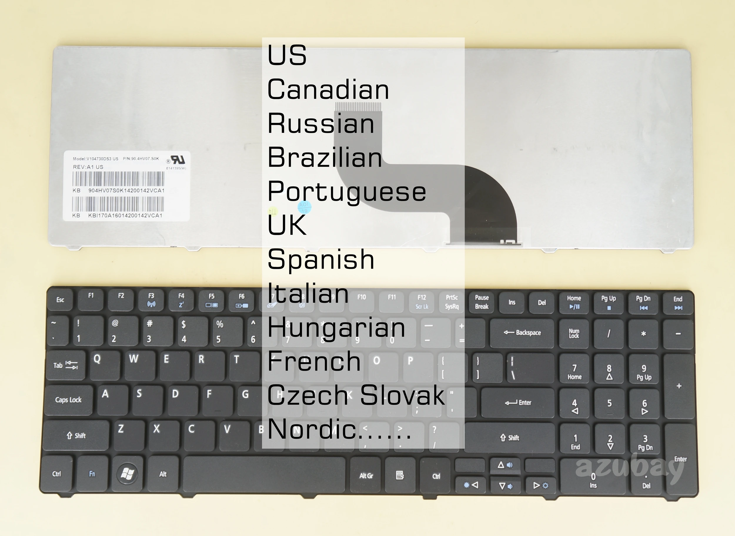 Скандинавская португальская клавиатура для Acer NSK-ALC1K 9z. N1h82.c1k KBI170A161 PK130C94A20 SG-52500-35A