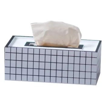 

Nordic Style Wooden Tissue Box Creative Geometry Decorative Modern Tissue Paper Napkin Container For Home Office Ktv Hotel Car-G