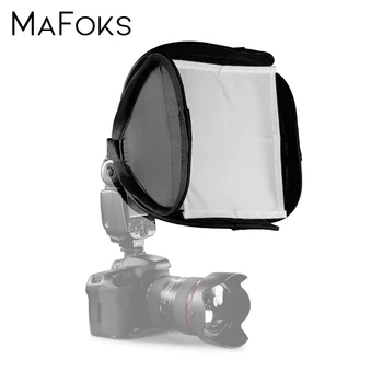 

23x23cm Universal Camera Flash Light Diffuser Softbox Soft Box Fits for Canon 430EX 580EX 600EX Nikon Yongnuo Pentax Speedlite
