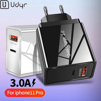 

Udyr Quick Charge 4.0 3.0 36W USB Charger Type C QC 4.0 3.0 Charger for Samsung S10 plus PD 3.0 Fast Charger for iPhone 11 Pro