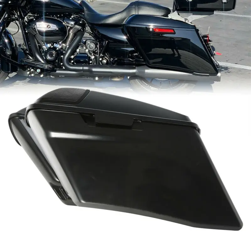 

Motorcycle 4" Extended Unpainted CVO Saddlebag Lid Kit For Harley Touring Road King Street Electra Glide Ultra Classic 2014-2019