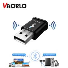 Беспроводной адаптер VAORLO Music 5,0 2 в 1 Bluetooth передатчик приемник 3,5 мм AUX USB стерео аудио мини 5,0 ключ для ТВ ПК автомобиля