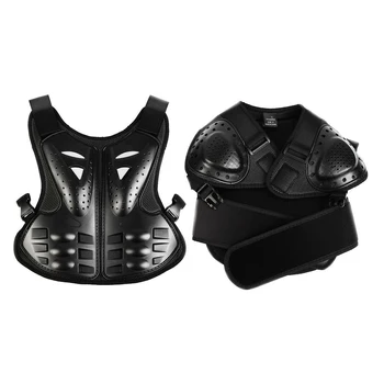 

Samger Motorcycle Armor Jacket Motocross Back Protector Shirt Jacket Children Body Protection for skiing riding motocross Black