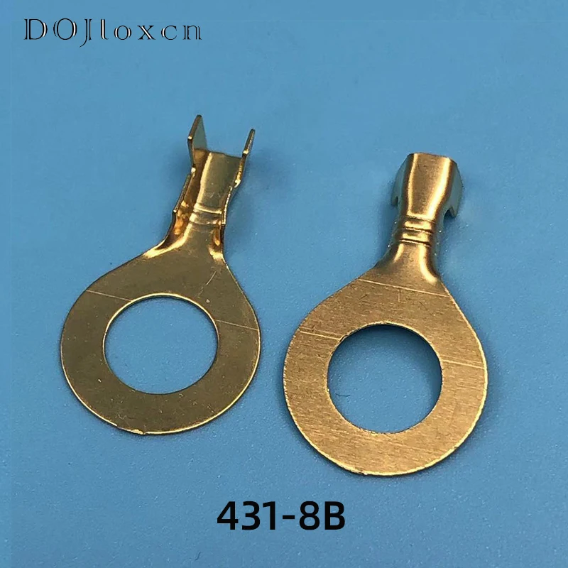 Terminal Connector 20/50/100/200 Pcs Auto Splices Ring Round Crimping Loose Pins Wiring Plug Tab Copper Opening Nose End DJ431-3B DJ431-4B